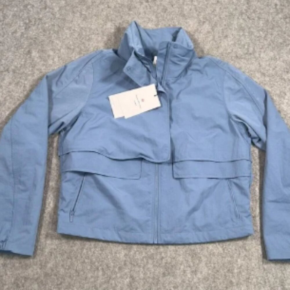 NWT Lululemon Washed Denim Blue Always Effortless Classic-Fit Jacket Size 6